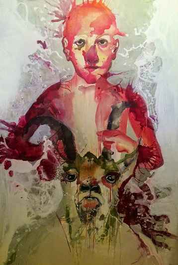 خوانش رورشاخی از نمایشگاه «سایه» اثر مونا مطهریان، گالری جُرجانی